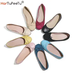 Ballerine da donna Slip on Scarpe in morbida pelle PU per il tempo libero con nodo a farfalla Uomo Primavera Estate Principessa Ragazza Zapatillas Mujer Sapato