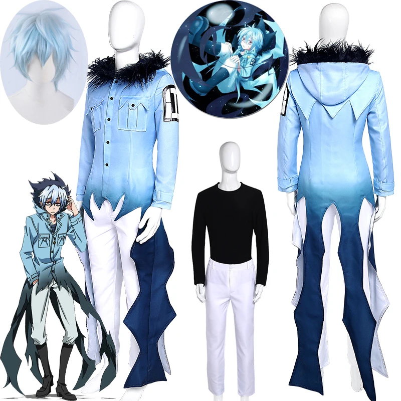 

Servamp Kuro Cosplay Costume Stage Performance Clothes, Perfect Custom for You Servamp Sleepy Ash Kuro Vampire Black Cat Cos wig