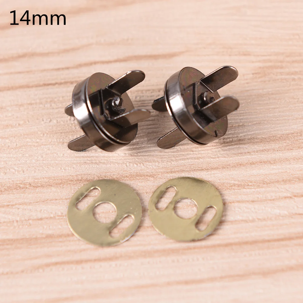 10pcs/lot 18mm/14mm Magnetic Snap DIY Handbag Purse Clasp Closures Metal Button Bag Accessories Parts Bag Button High Quality