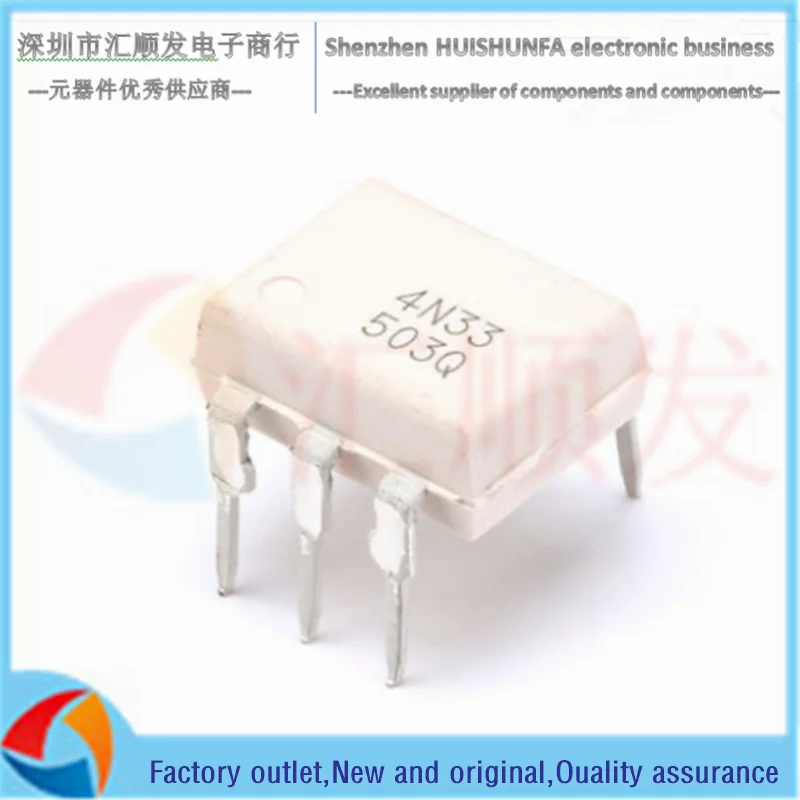 Original authentic 4n33 4n33m til113 til113m em linha optoacoplador darlington optoeletrônico isolador