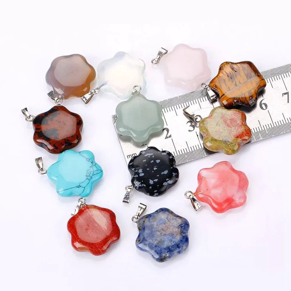 Yubao 1Pcs fashion mixed Sodalite stone  natural stone pendant charms pendants Necklaces for DIY accessories making