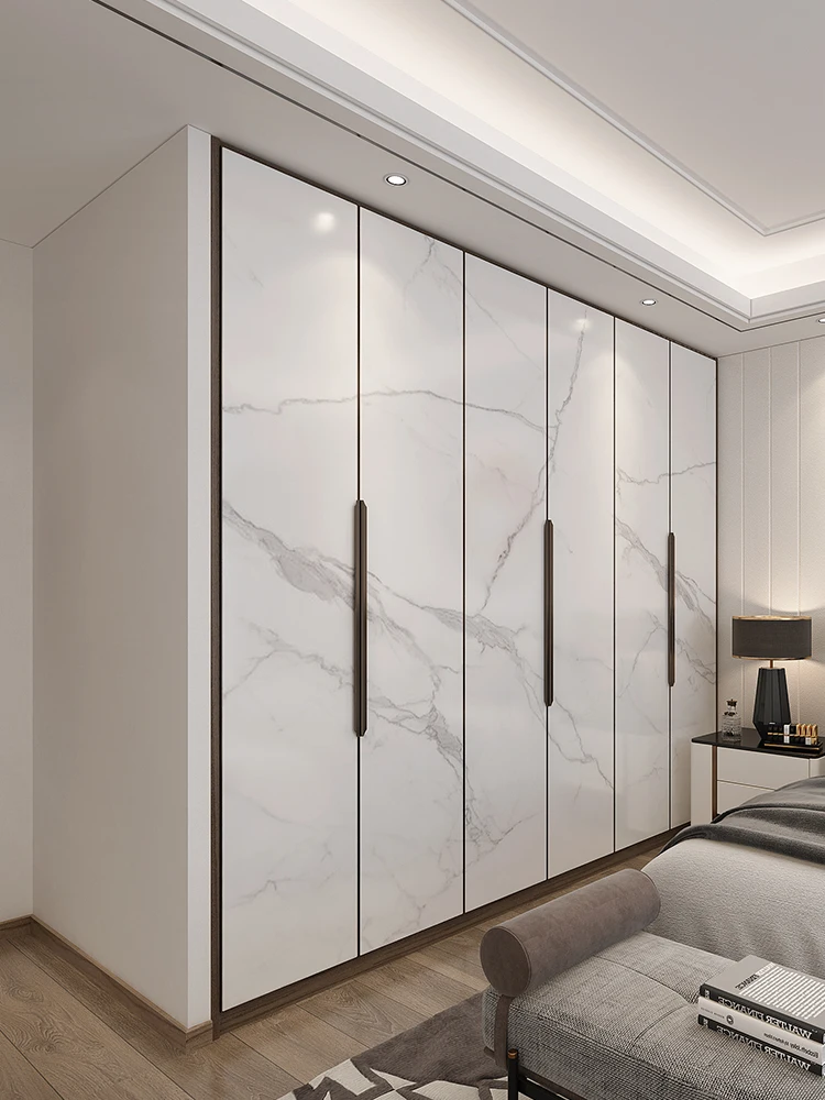 modern simple overall custom wardrobe sliding door cloakroom wardrobe door panel imported from Germany