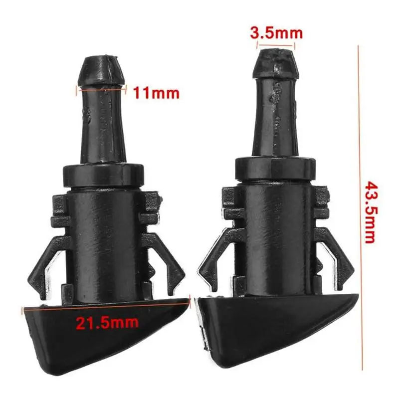 2PCS Front Windshield Washer Nozzles For 2010-2014 Kia Sorento For 2015-2022 Kia Sportage MK4 OEM: 986302K100 Spray Jet Kit