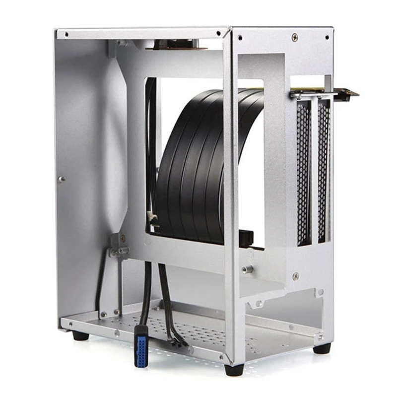 203B الألومنيوم B07 HTPC كمبيوتر ألعاب صغيرة الحال USB الشاسيه الناهض كابل وشملت