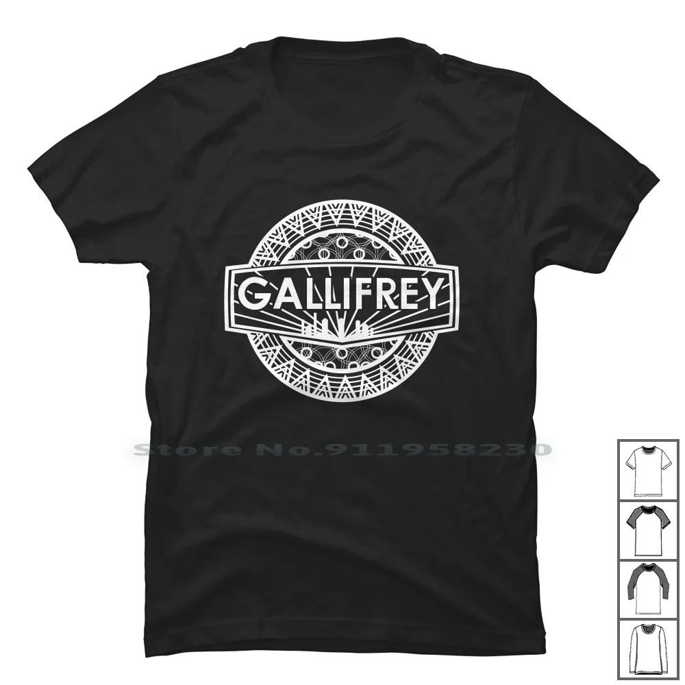 Gallifrey University T Shirt 100% Cotton University Iver Uni Sit Rey Gal