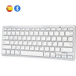 Spanish Layout Bluetooth Keyboard Wireless Spanish Keyboard teclado for Mac iPad iPhone iOS Android Windows Smart TV