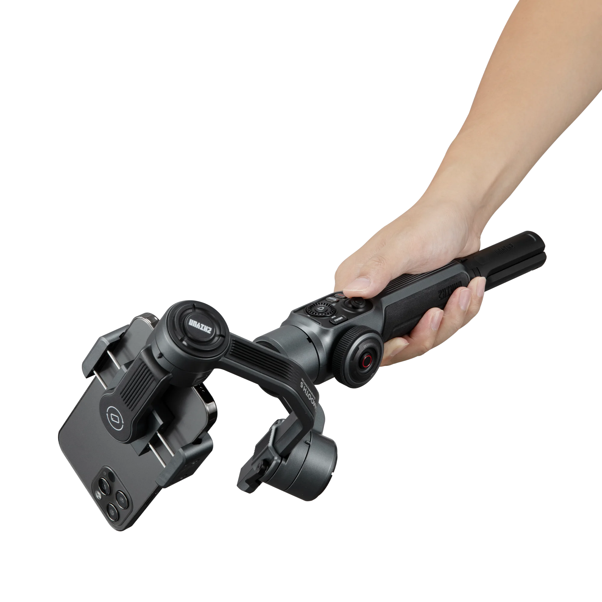 Zhiyun 부드러운 5 3 축 핸드헬드 짐벌 스태빌라이저, 아이폰 13 12 11 프로 X 8 7, 삼성 S21 + S21 울트라 S8 + S8 S7 S6 S5 용