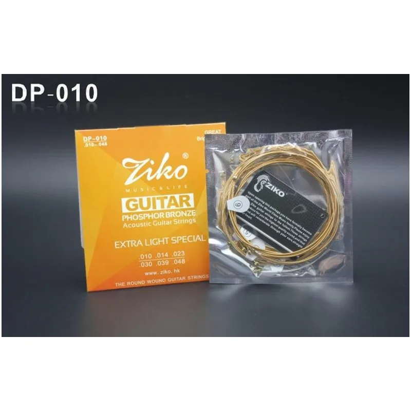 ZIKO 010-048 DP-010 Acoustic Guitar Strings Musical Instruments Phosphor Bronze Strings Accessories Parts