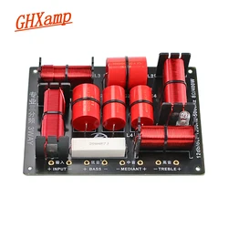 GHXAMP 400W 3 Way Crossover Hifi Tweeter Midange Woofer Speaker Crossover 1250H 5000HZ With High-pitched Protection 12dB/oct 1PC
