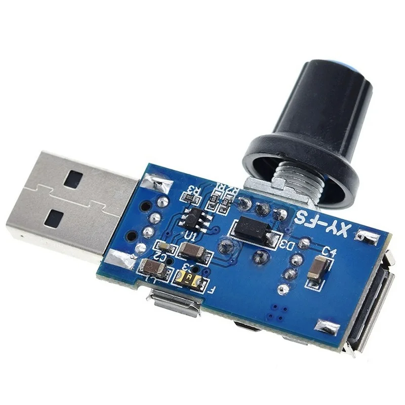 Dc 5V Micro Usb Fan Gouverneur Wind Speed Controller Air Volume Regulator Cooling Mute Multifunctionele Ruisonderdrukking Schakelaar Module