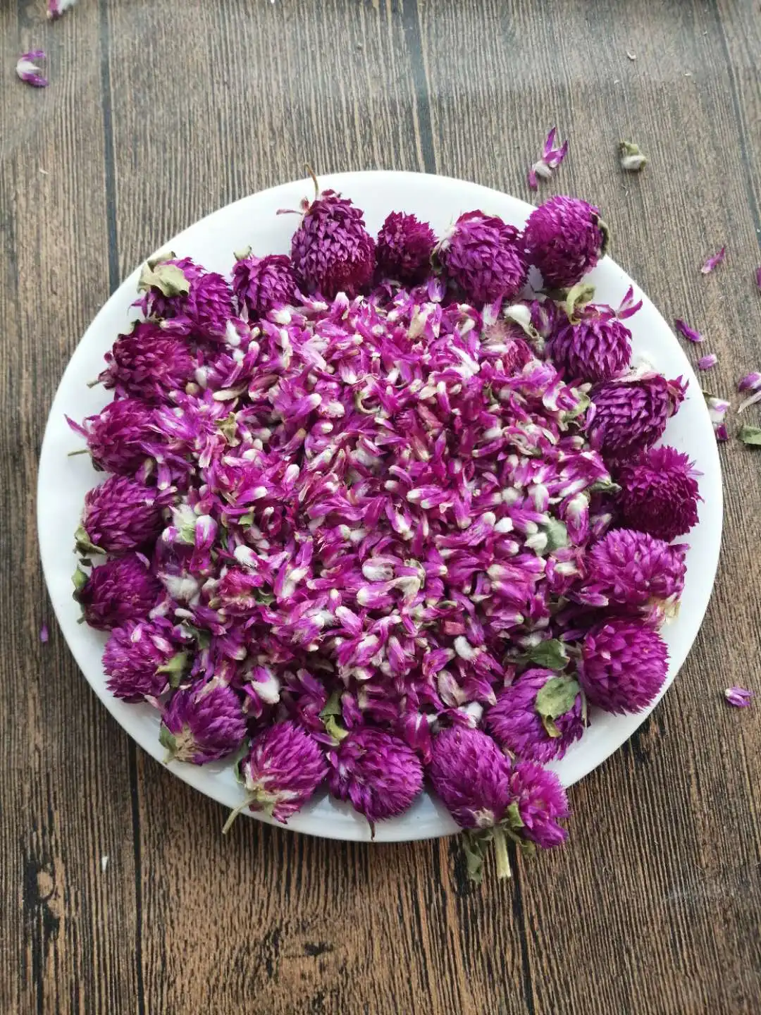 Real Dried Natural Purple Gomphrena Globosa Petals Wedding and Party Table Confetti Decoration Biodegradable Flower Petal 10g