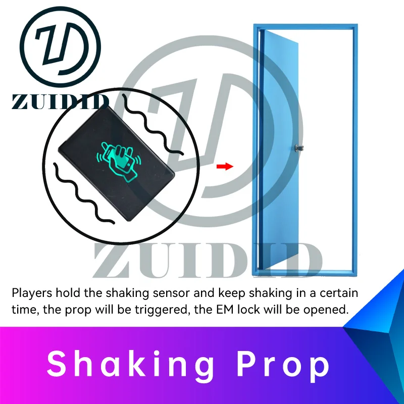 ZUIDID escape room Shaking Prop hold the shaking sensor and keep shaking in a certain time to unlock escape game