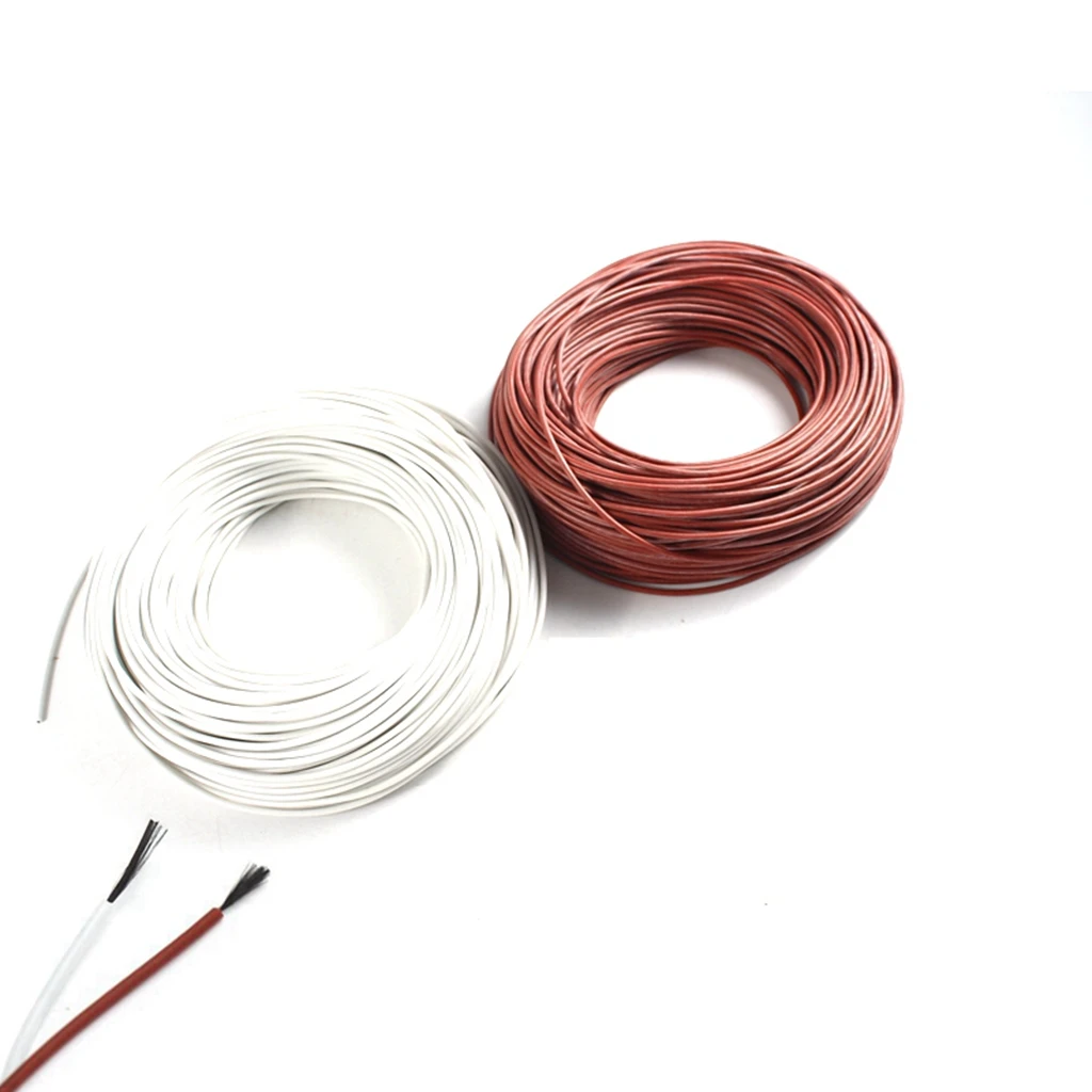 Carbon Fiber Heating Wire Cable Glass Fiberglass Sheath Freeze Infrared Dry Pipe Frost Warm Underfloor Sewer Floor 12V 110V 220V