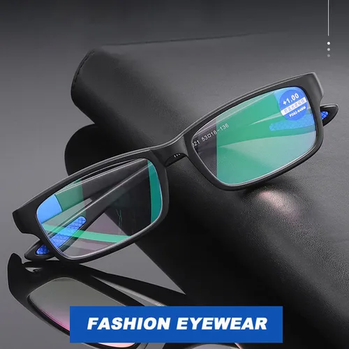 Imagen 2 del producto Ahora-gafas de lectura ultraligeras TR90 para hombre, lentes ópticas para presbicia, bloqueo de luz azul, + 1.0 + 1.5 + 2.0 + 2.5 +3.0 +4.0