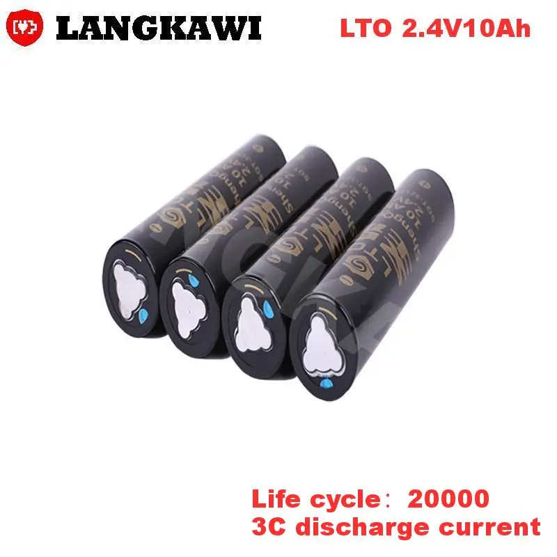 

LTO Battery 2.4v 10AH rechargeable Cylindrical battery cell power bank for Cold roll box Toys Power Tools Home Appliances