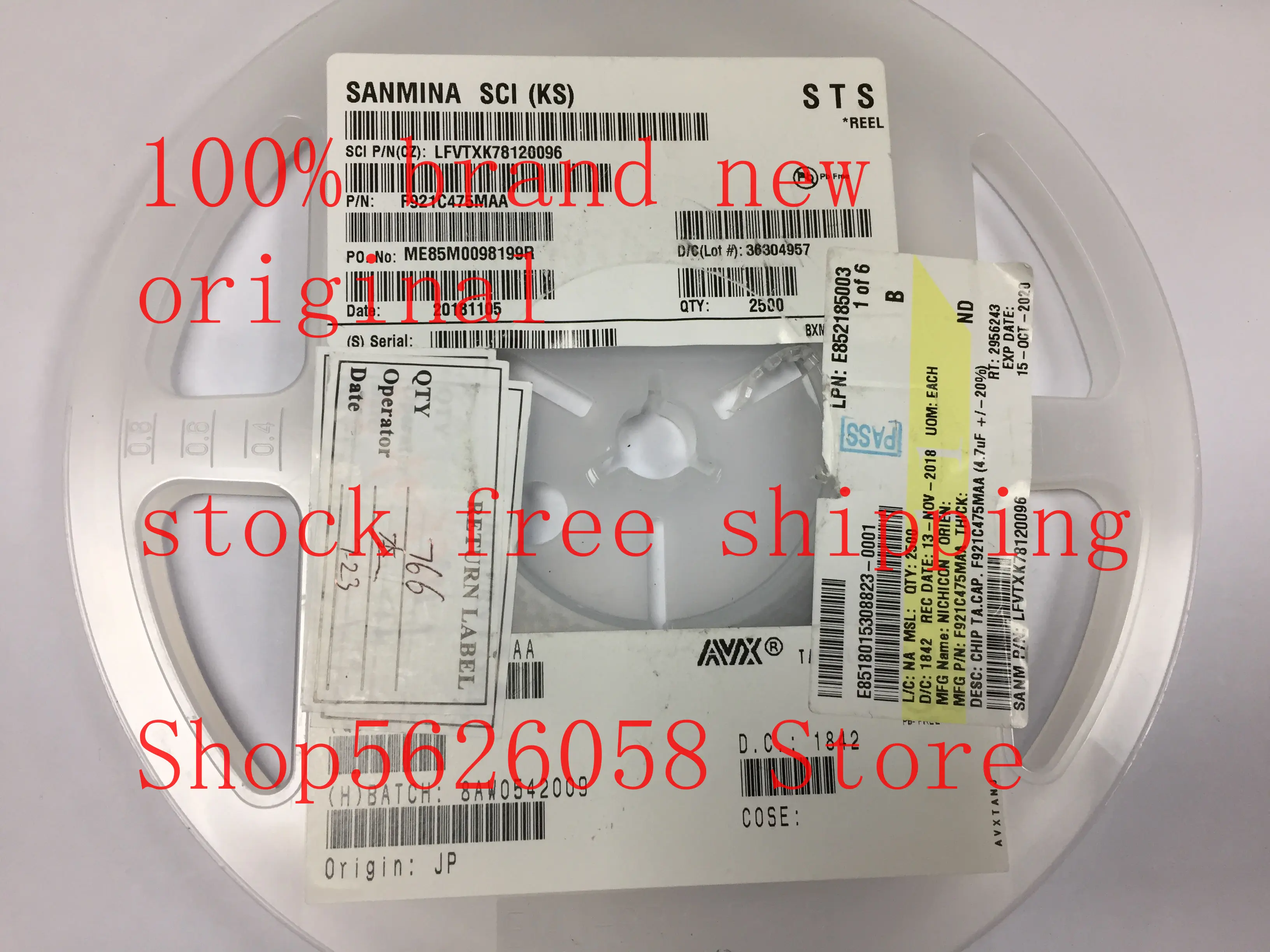 

F921C475MAA SMD 100% new original 100PCS/LOT STOCK