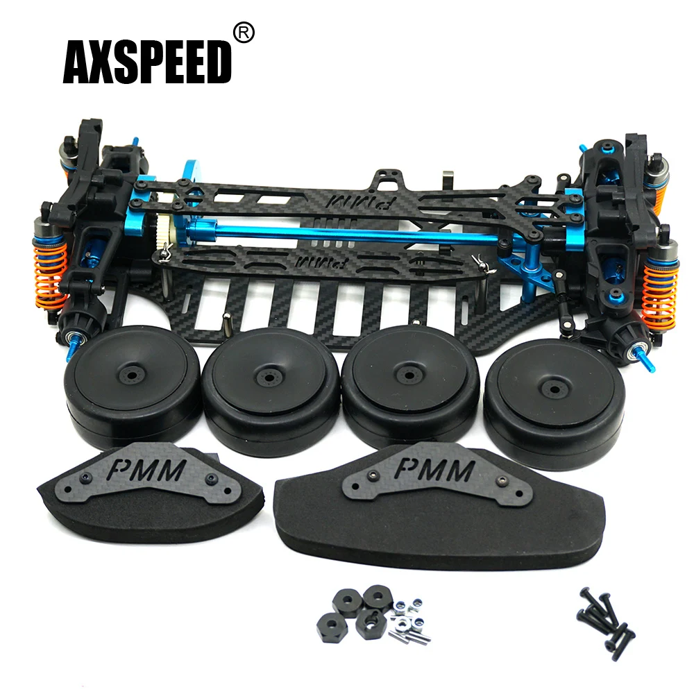 

AXSPEED RC Car Plastic & Carbon Shaft Drive Frame Body Components Kit For 1/10 RC 4WD Tamiya TT01 TT01E Upgrade Parts