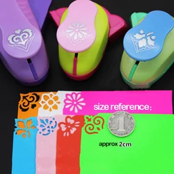 1pc creative paper card photo DIY craft flower shape corner puncher, business paper card cutting hole punch office stationery