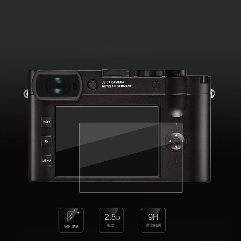 2pcs Anti-riot 9H กระจกนิรภัยป้องกันหน้าจอฟิล์มสำหรับ Leica Q Q2 leica M10 Leica MP m240 Leica T Leica XV Leica D-LUX7