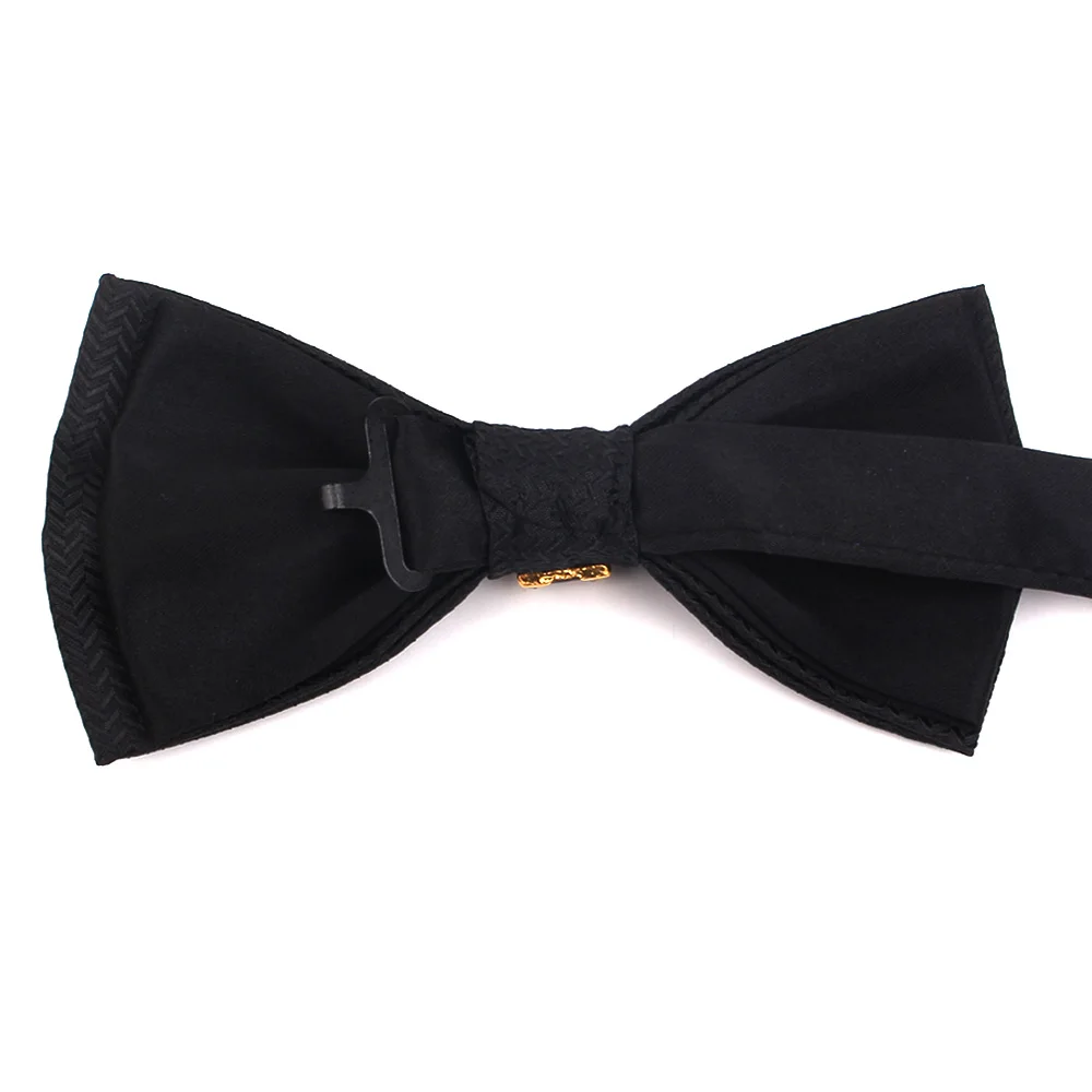 Boutique Hollow Metal Decoration Bow Tie For Wedding Groom Men Neck Wear Butterfly Black Bowtie Cravat Male Bow ties Party