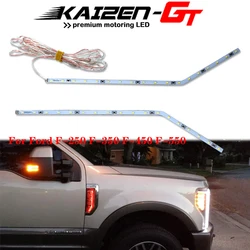 Red/White/Blue/Ice blue LED Side Fender Emblem Illumination Lighting Strips For 2017-up Ford F-250 F-350 F-450 F-550 Super Duty