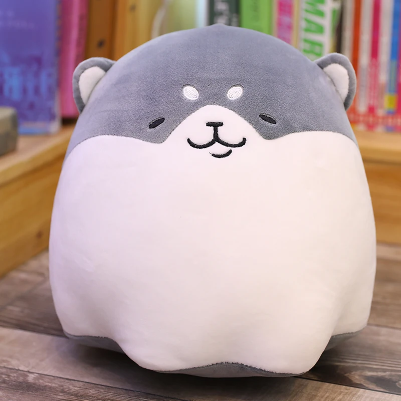 Hot New Sveglio Grasso Shiba Inu Peluche Giocattolo Farcito Morbido Animale Cane Cuscino Regalo Di Natale Peluche per I Bambini Della Ragazza Dei Capretti kawaii Regalo