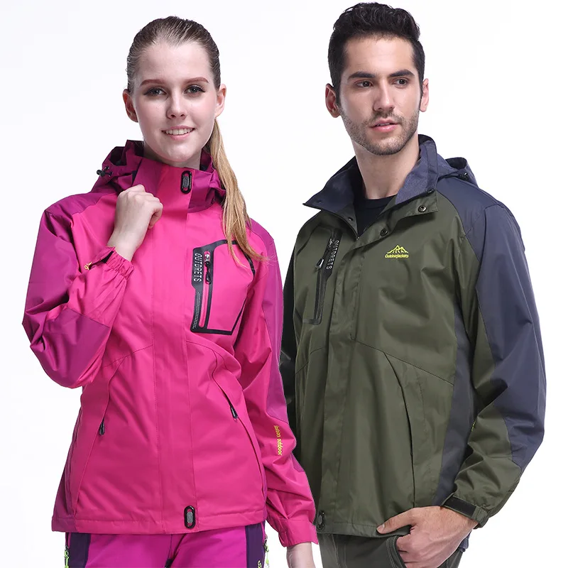 

Couple single layer waterproof windbreaker mountaineering clothing soft shell clothing thin section outdoor sportswear