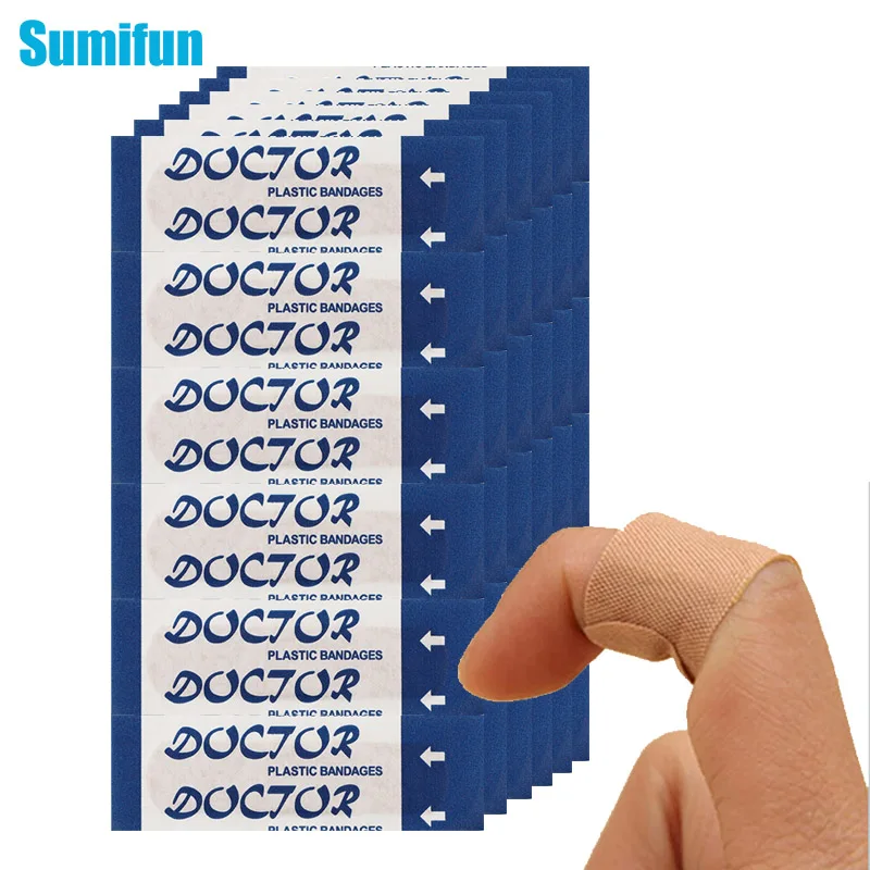 50pcs First Aid Bandage Waterproof Band-aids Medical Bactericidal Adhesive Plaster Hemostasis Adhesive Wound Dressing Bandage