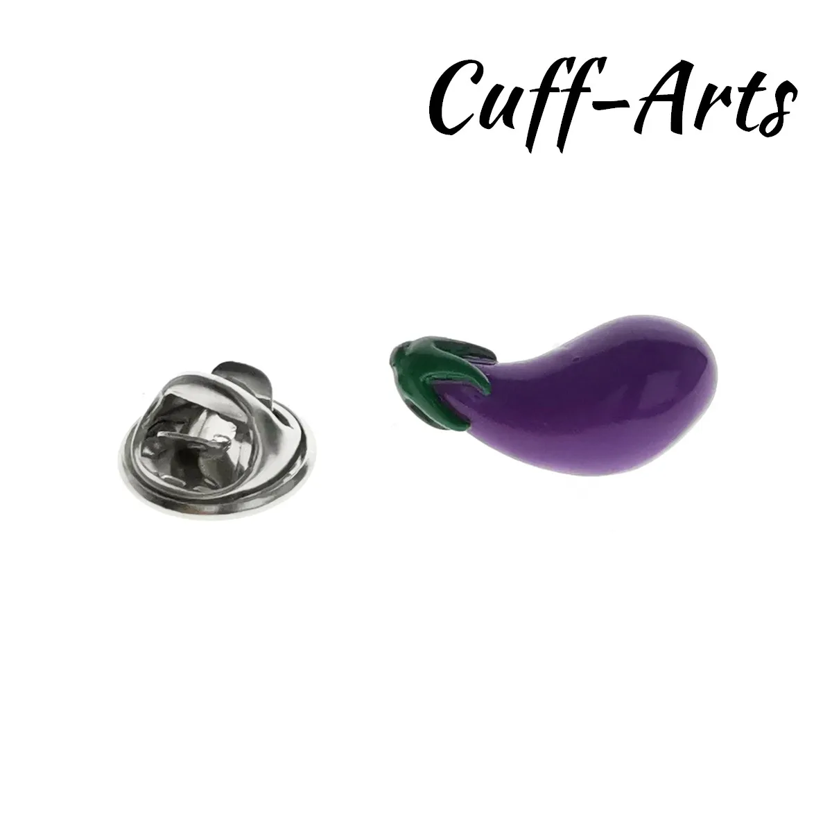 Lapel Pin Aubergine Lapel Pin Badge Fashion Brooches Novelty Pin Jewelry By Cuffarts P10434