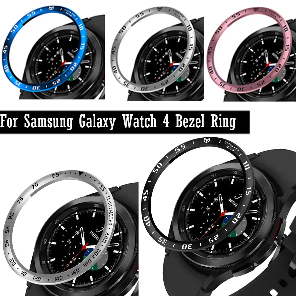 Bezel Ring Styling Stainless Steel Cover For Samsung Galaxy Watch 4 Classic 46MM Case Protection Metal Case Speed Adhesive shell