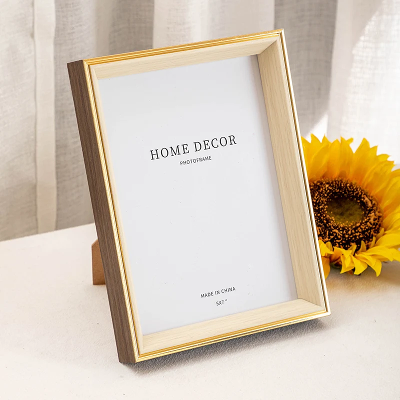 New Simple Nordic Photo Frame Rectangle Resin Desktop 5/6/7/8/10 Inch Layout Home Decoration 1 Piece Modern Bedroom Ornaments