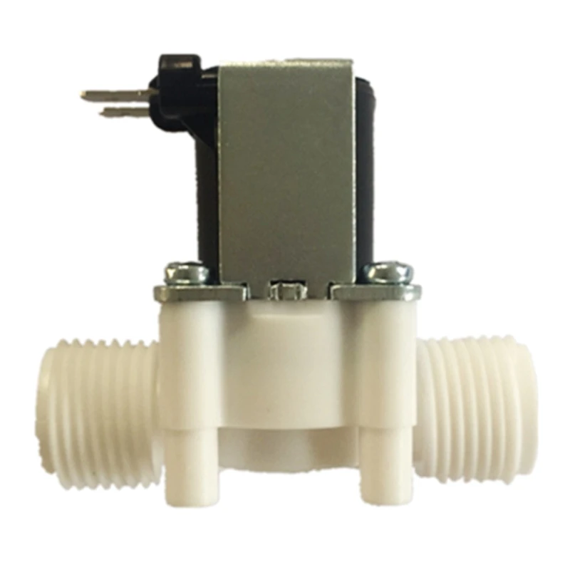 โซลินอยด์น้ำ12V โซลินอยด์ไฟฟ้าน้ำ C น้ำเข้าปิดน้ำไหลพลาสติก