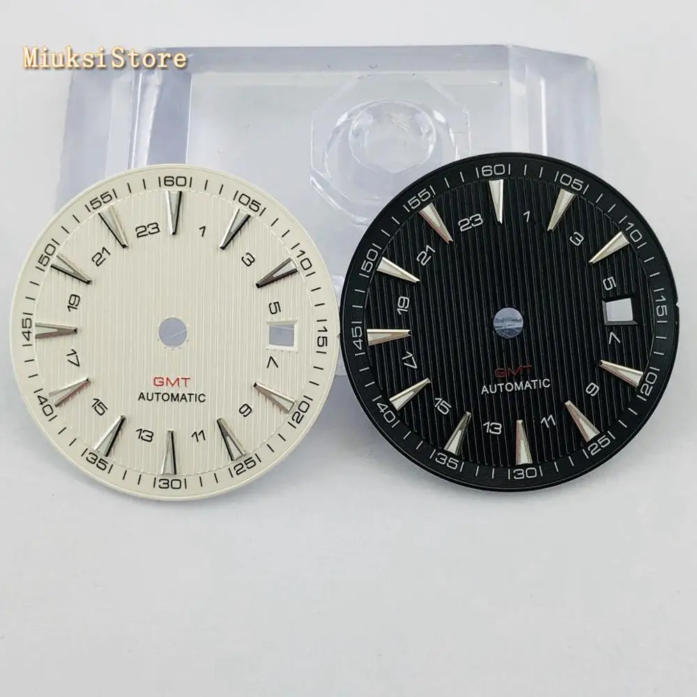 1PCS 31mm sterile blue black silver watch dial fit ETA 2836/2824 DG2813/3804 Miyota 8215 821A 8205 automatic movement P951