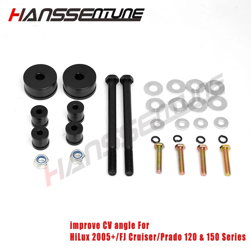 

4x4 Front IFS Diff Drop Kit Differential Drop Improve CV Angle For HiLux 2005+/FJ Cruiser/Prado 120 & 150 Series/Tacoma 2007++