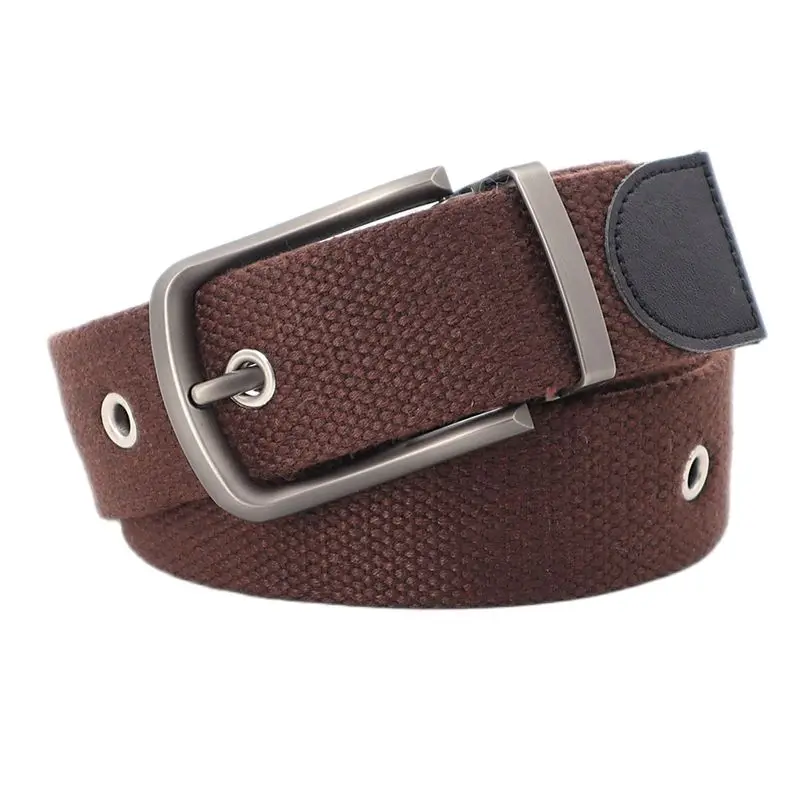 Canvas For Men's Belt High Quality Buckle Jeans Casual Belts Waistband Male Fashion Designer Male For Men Pin Buckle Jeans Strap