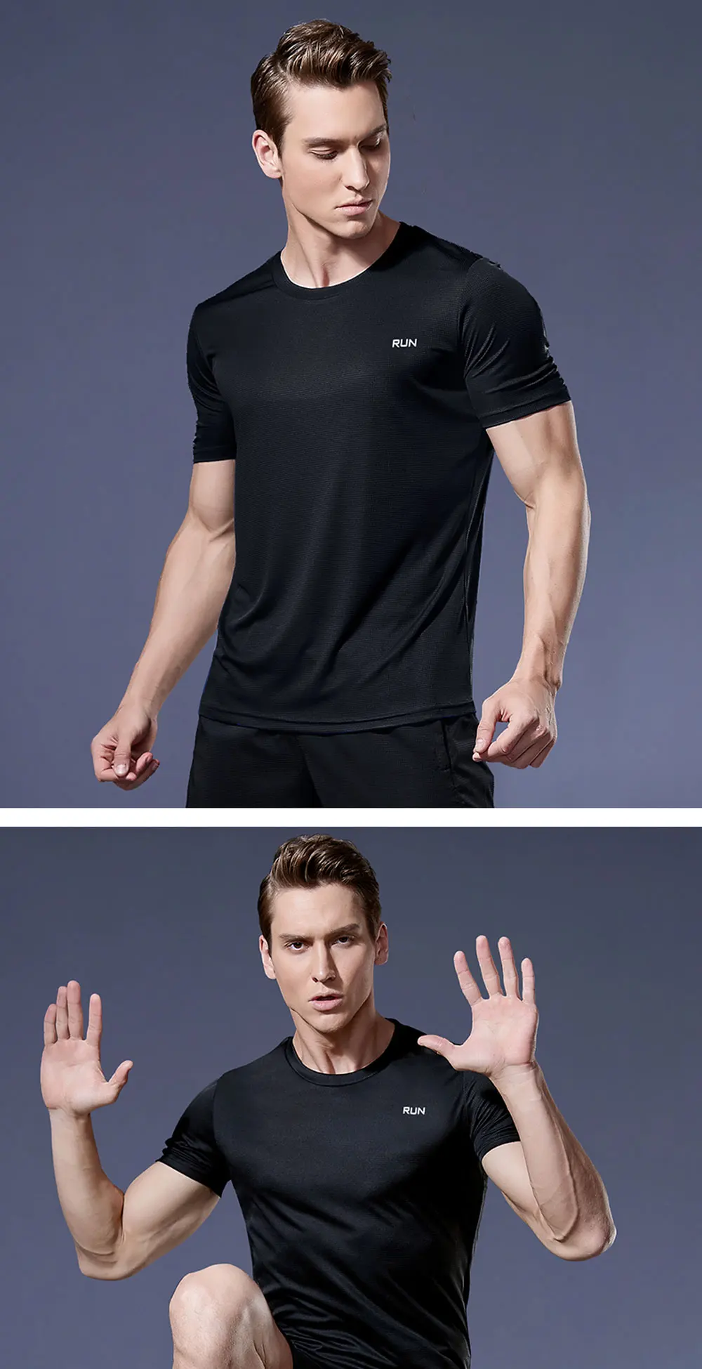 Sommer-T-Shirt für Herren, lässige weiße T-Shirts, kurzärmeliges Oberteil, atmungsaktive T-Shirts, schnelltrocknendes Fitness-Shirt, Fußballtrikot, Herrenbekleidung – Detail 12