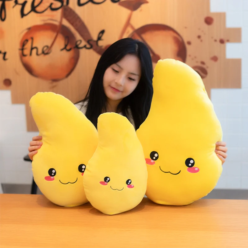 40/50/60cm Cute Funny Smile Mango Pillow Cartoon Fruit Plush Toy Soft Stuffed Plant Pillow Cushion Kids Children Birthday Gift