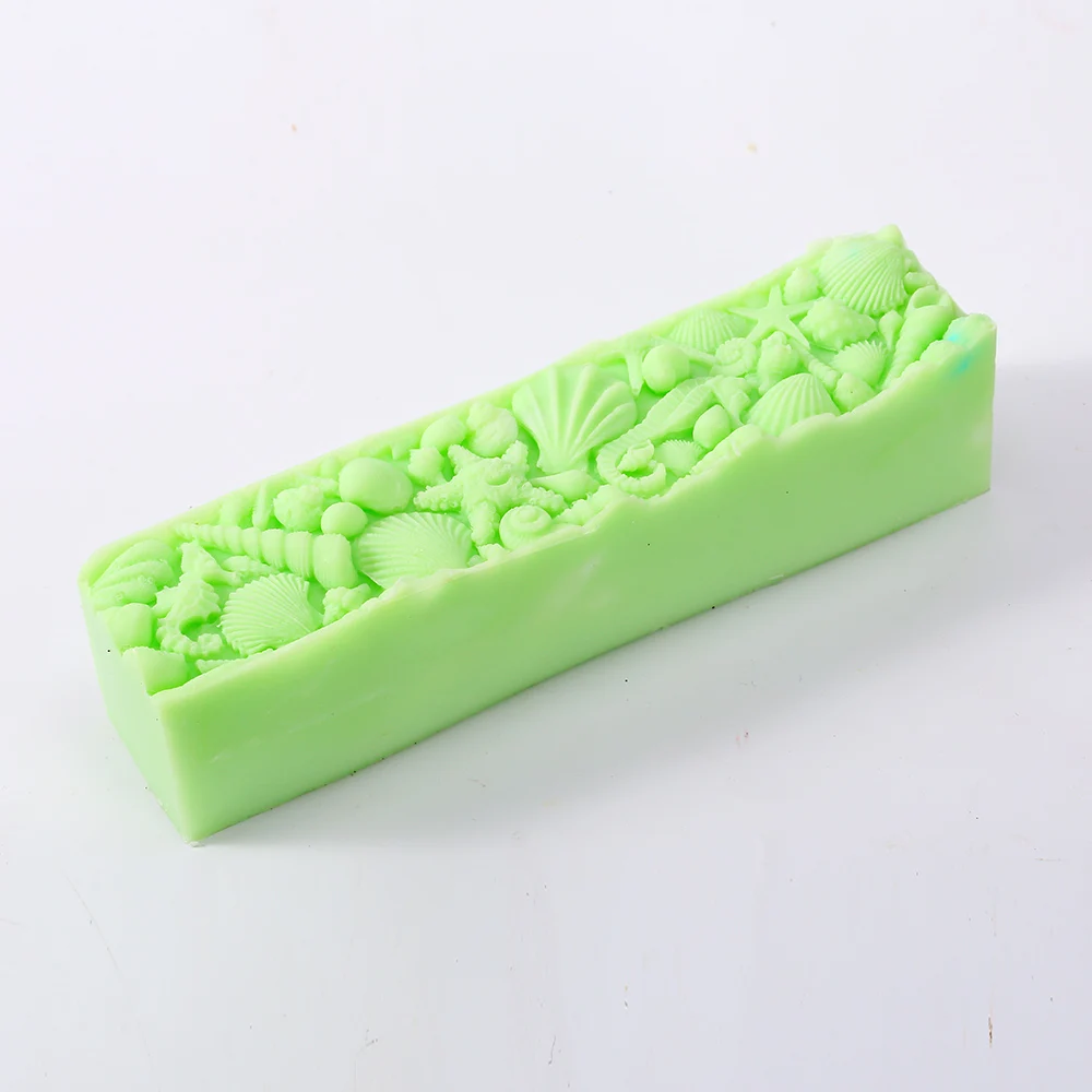 Boowan Nicole Rectangle Silicone Soap Mold with Flower Mat Loaf Soap Making Tool