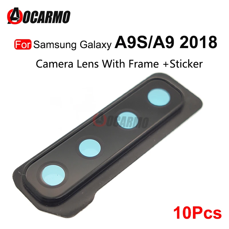 10 шт. для Samsung Galaxy A9S A9 2018 A920F A920 A9200 Задняя крышка объектива камеры рамка с наклейкой запасные части