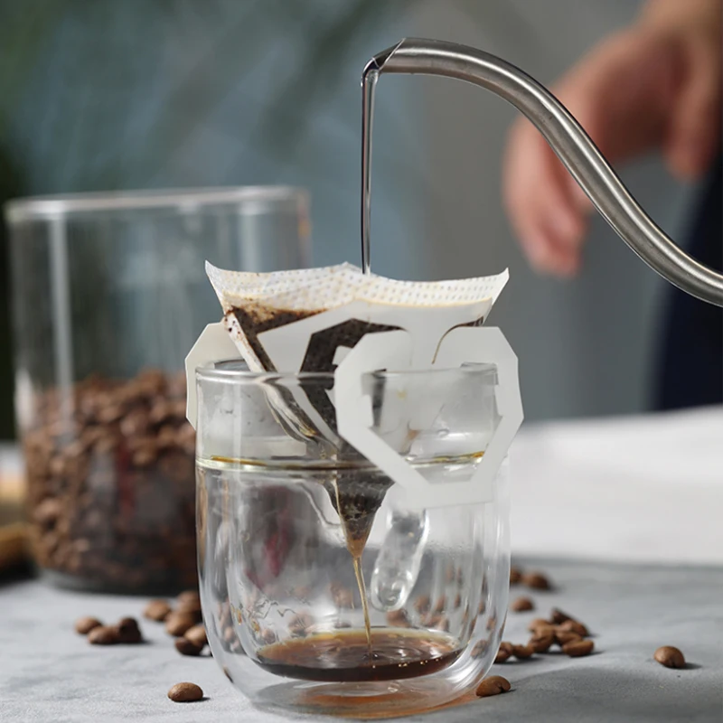 

New Portable Drip Coffee Powder Bags Filter Paper Hanging Ear Drip Bag Filter 8.6*11.3cm