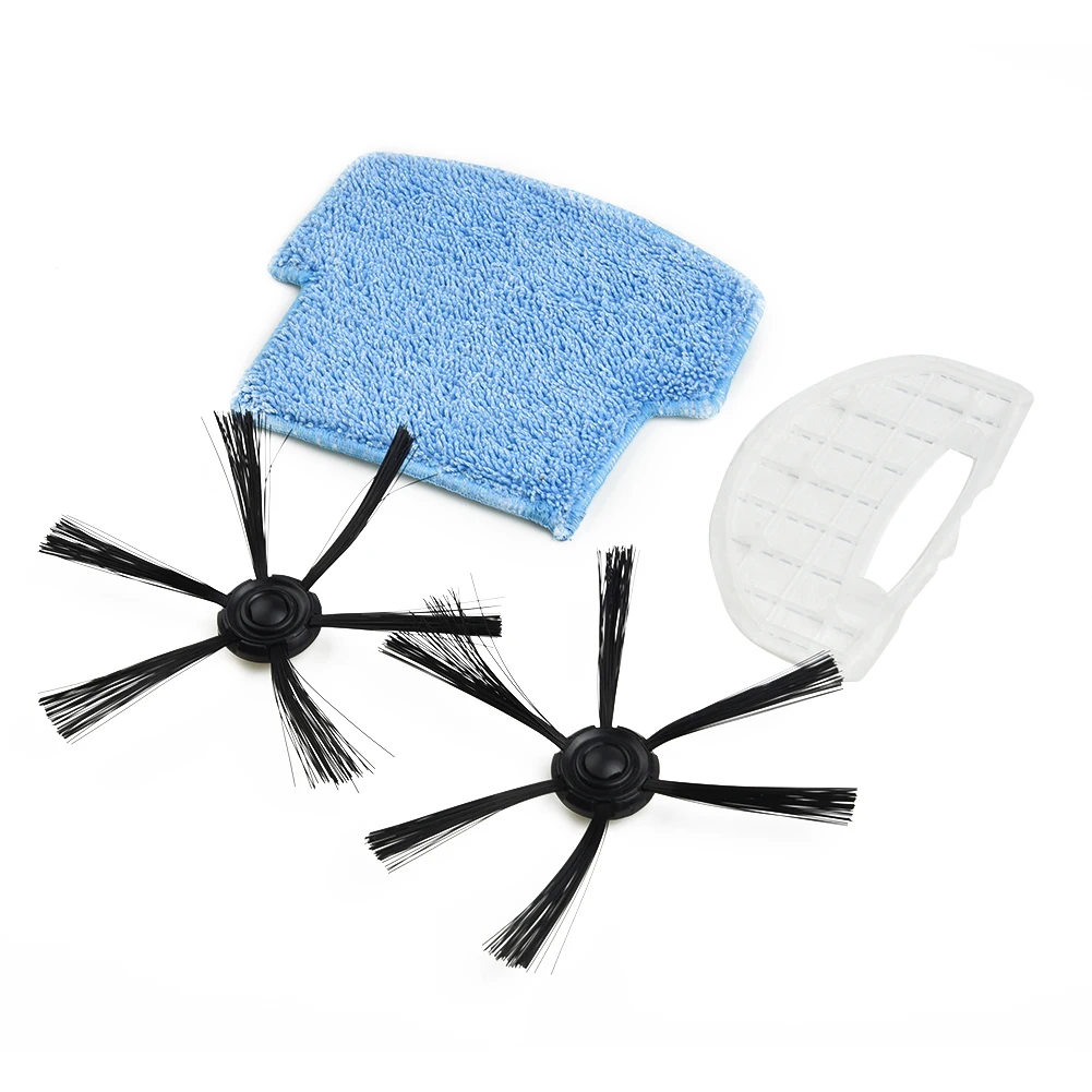 Набор из 2 шт. боковых щеток для пылесоса, фильтров, ткани для швабры, запчасти для уборочной машины Isweep S320, аксессуары