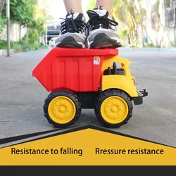 Beach large thick engineering toy car children dump truck excavator beach loading soil forklift resistant drop boy model toy gif