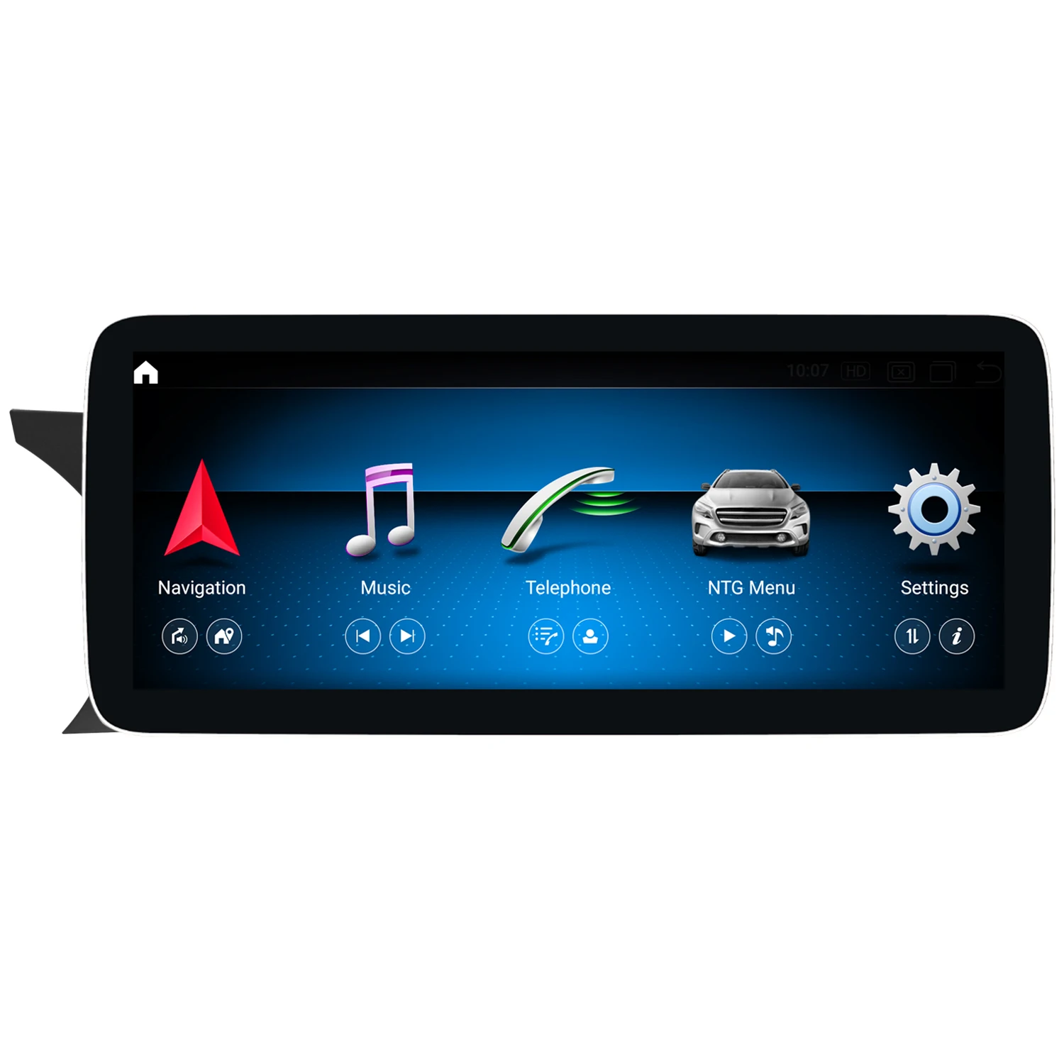 Koason Carpla 12.3inch Screen Android13 GPS Navigation System For Mercedes Benz C class W204 S204 NTG4.0 08-10 NTG4.5 11-14