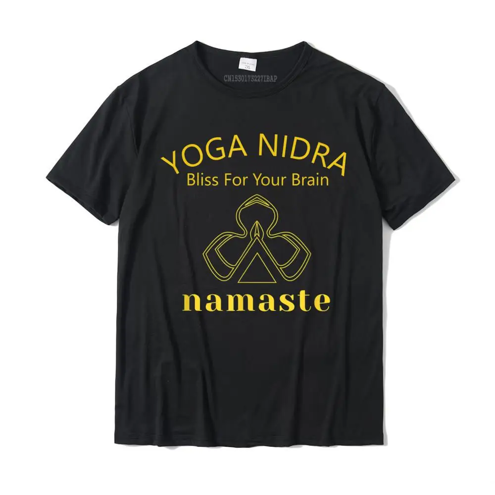 Yoga Nidra Bliss For The Brain Namaste T-Shirt Camisas Hombre Hip Hop Boy Top T-Shirt Camisa Top T Shirt cotone unico