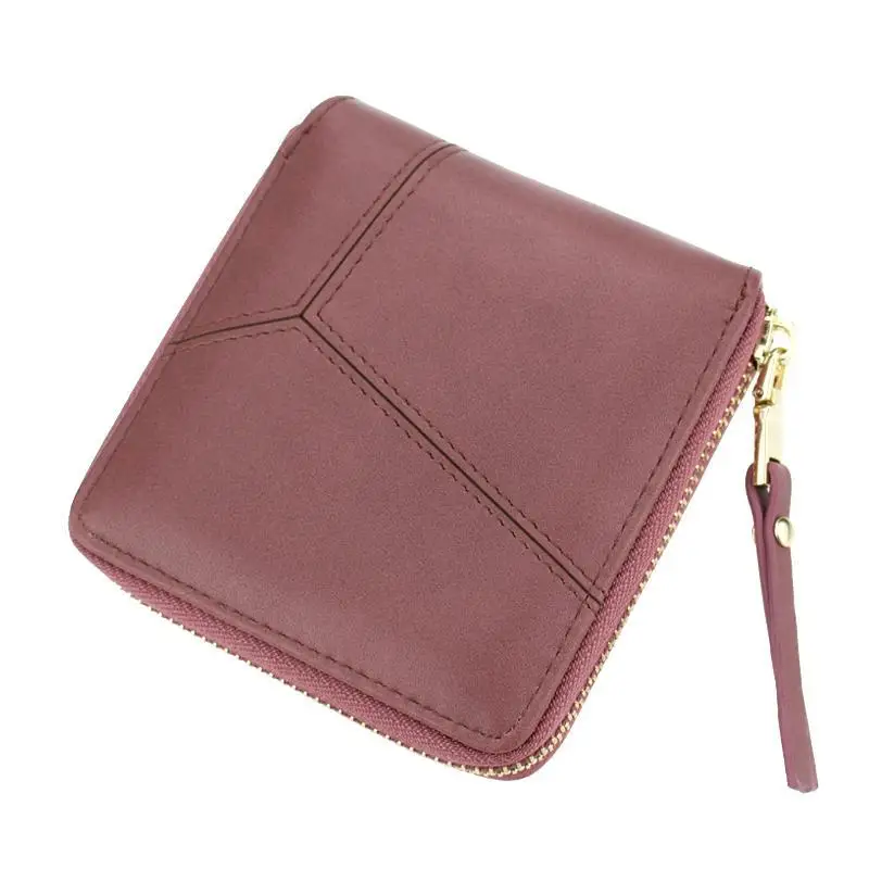 Square Small Women Wallet Pu Leather Female Purse 2024 Brand Designer Lady Wallet Short Girl Purse Zipper Card Holders