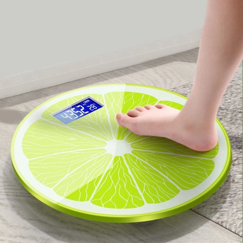 

Cartoon Lemon Pattern Weight Scale For Weighing Body Electronic Household Balance Floor Smart Digital Scales Bathroom Scales