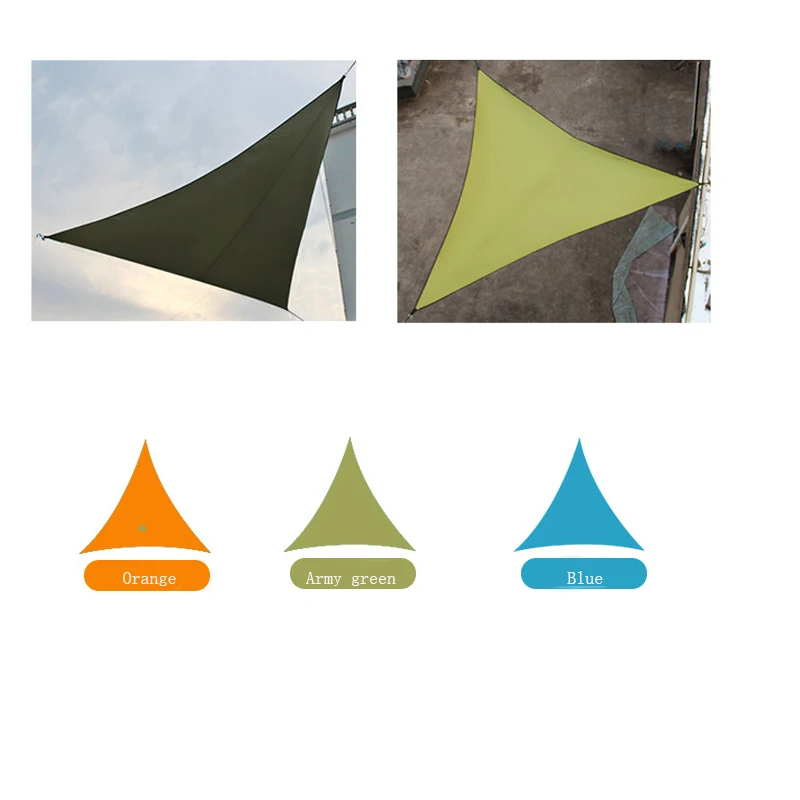 Triangular Shade Sail Combination Net Triangle Sun Sail Tent Camping Garden Patio Swimming Pool Lawn & Patio Awning Canopy