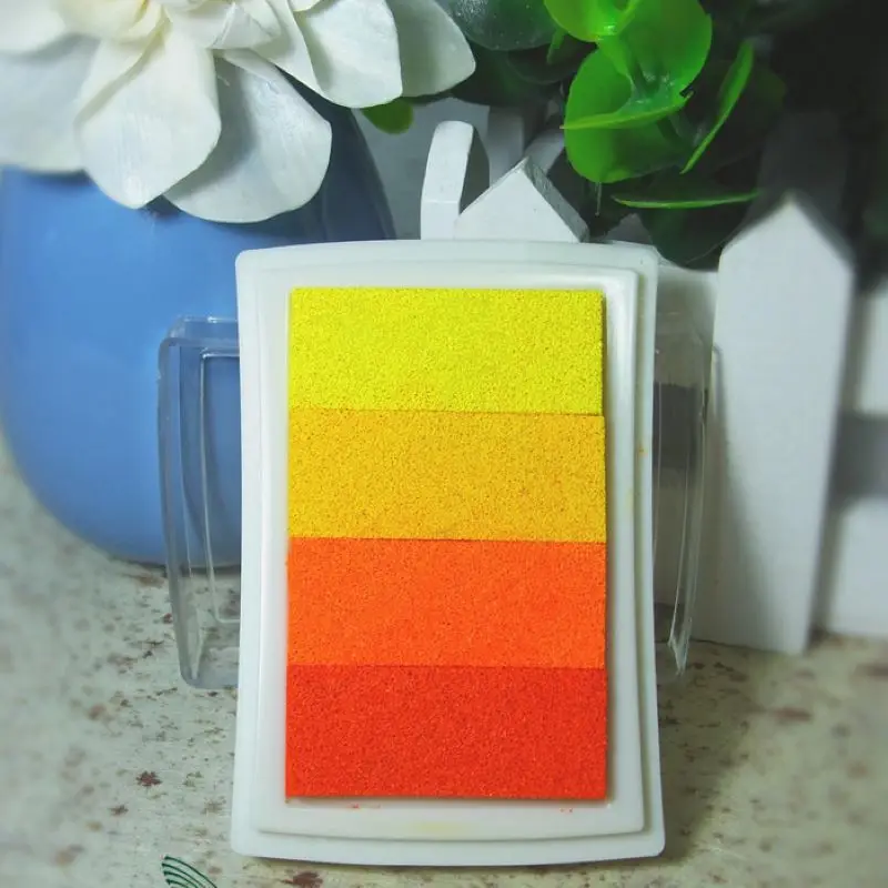 DIY 指絵画描画おもちゃ赤ちゃん面白いグラデーション落書き色描画クラフトインクパッドスタンプ描画おもちゃ子供のため