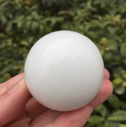 Natural White Jade Crystal Ball Stone Gemstone Great for Meditation Home Decoration Chakra Reiki Stone