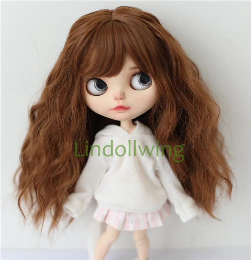 9-10 inch Blyth Wig Collection Of Long Curly Hair